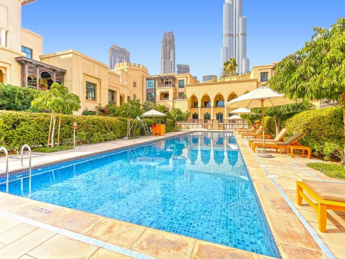 Burj Khalifa Partial View Peak Living Luxury 2Br Souk Al-Bahar Beside Dubai Mall-Golden Homes Exteriér fotografie