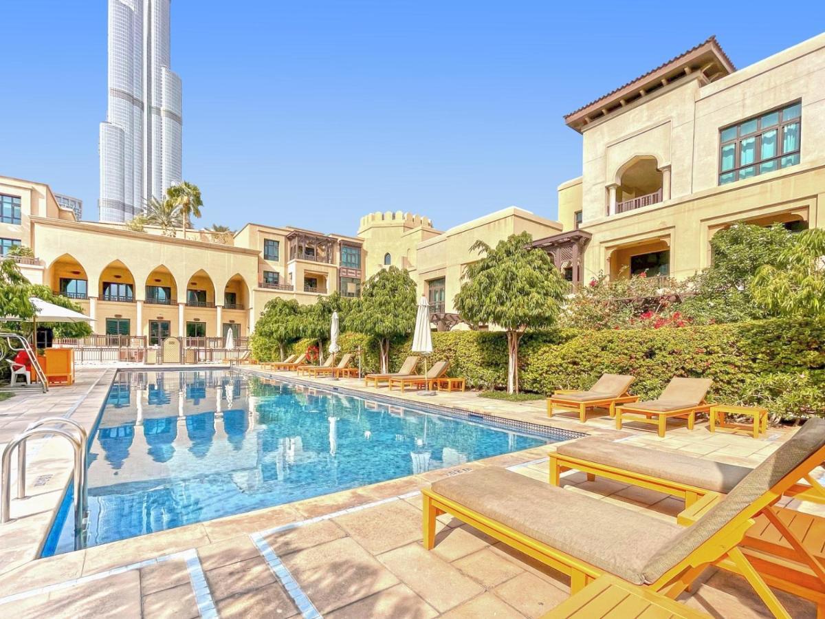 Burj Khalifa Partial View Peak Living Luxury 2Br Souk Al-Bahar Beside Dubai Mall-Golden Homes Exteriér fotografie