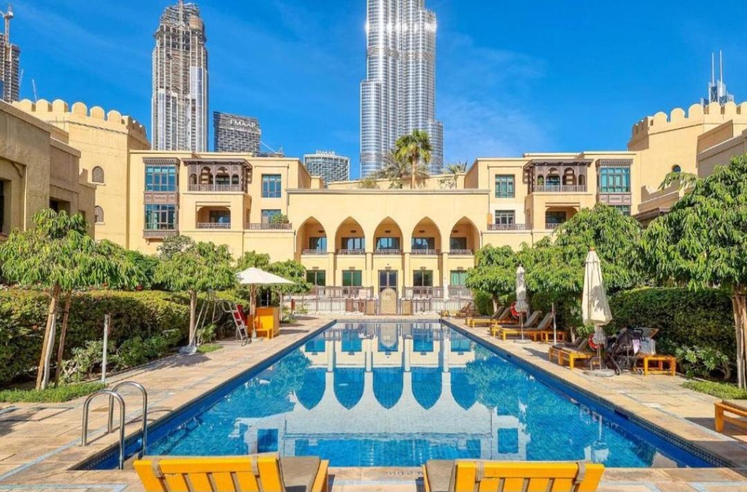 Burj Khalifa Partial View Peak Living Luxury 2Br Souk Al-Bahar Beside Dubai Mall-Golden Homes Exteriér fotografie